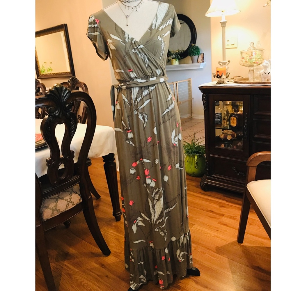 Express Faux wrap Maxi dress